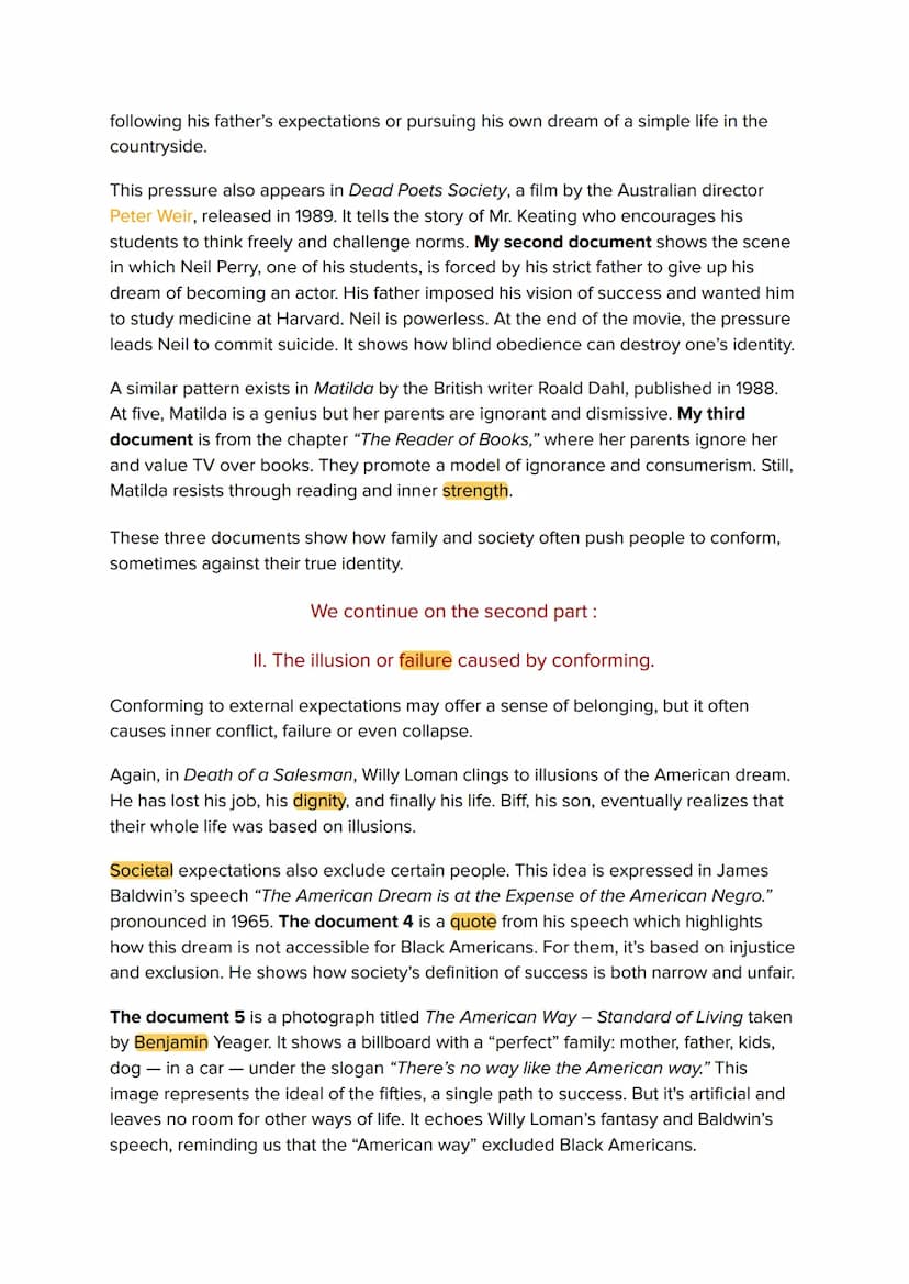 SCRIPT
Introduction.
Good morning.
Here is my dossier around the theme "Self-expression".
My dossier raises the issue of "Between conformity