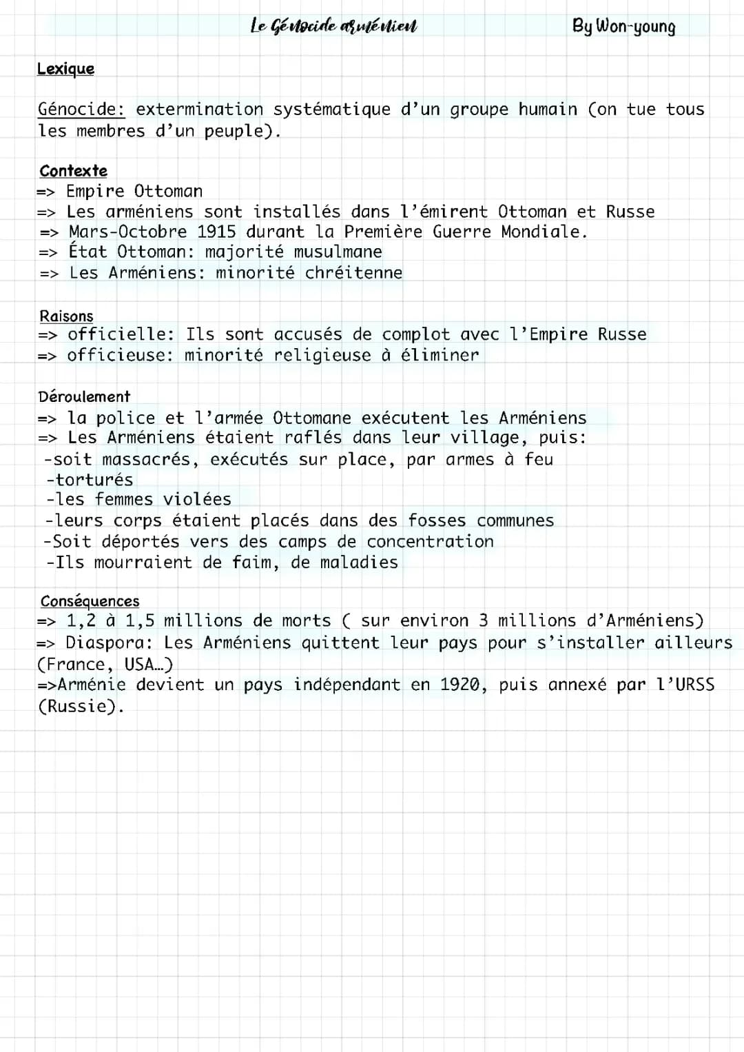 Le Génocide Arménien