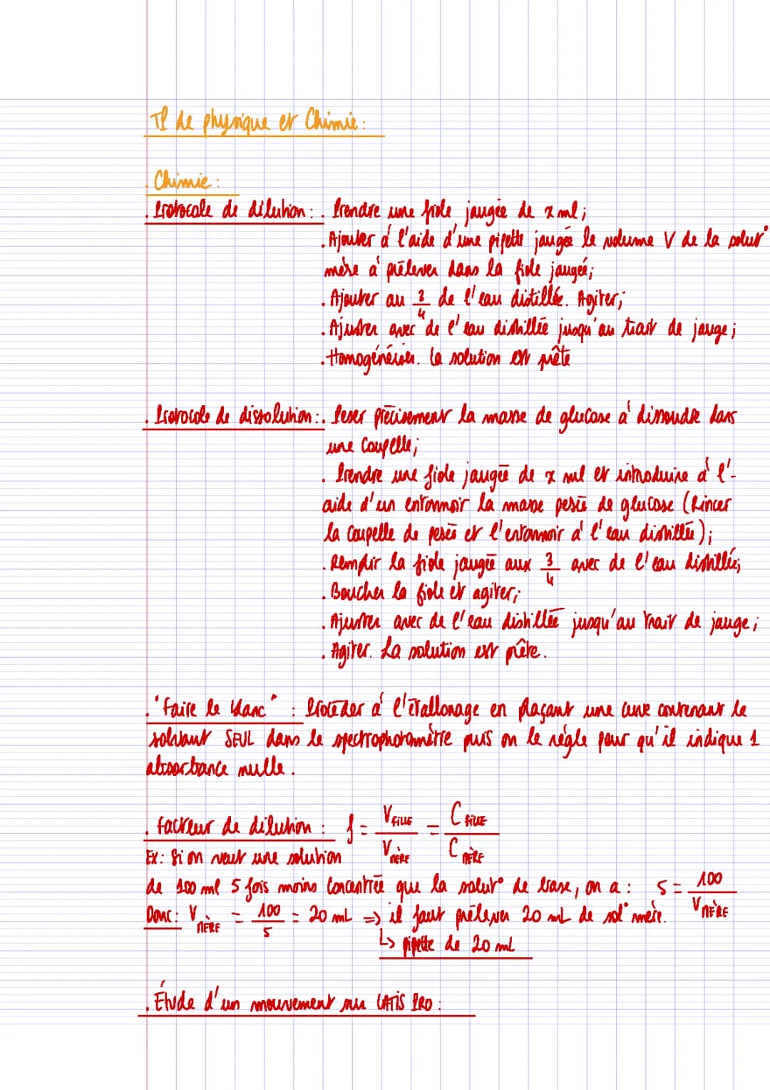 ECE - Physique et Chimie