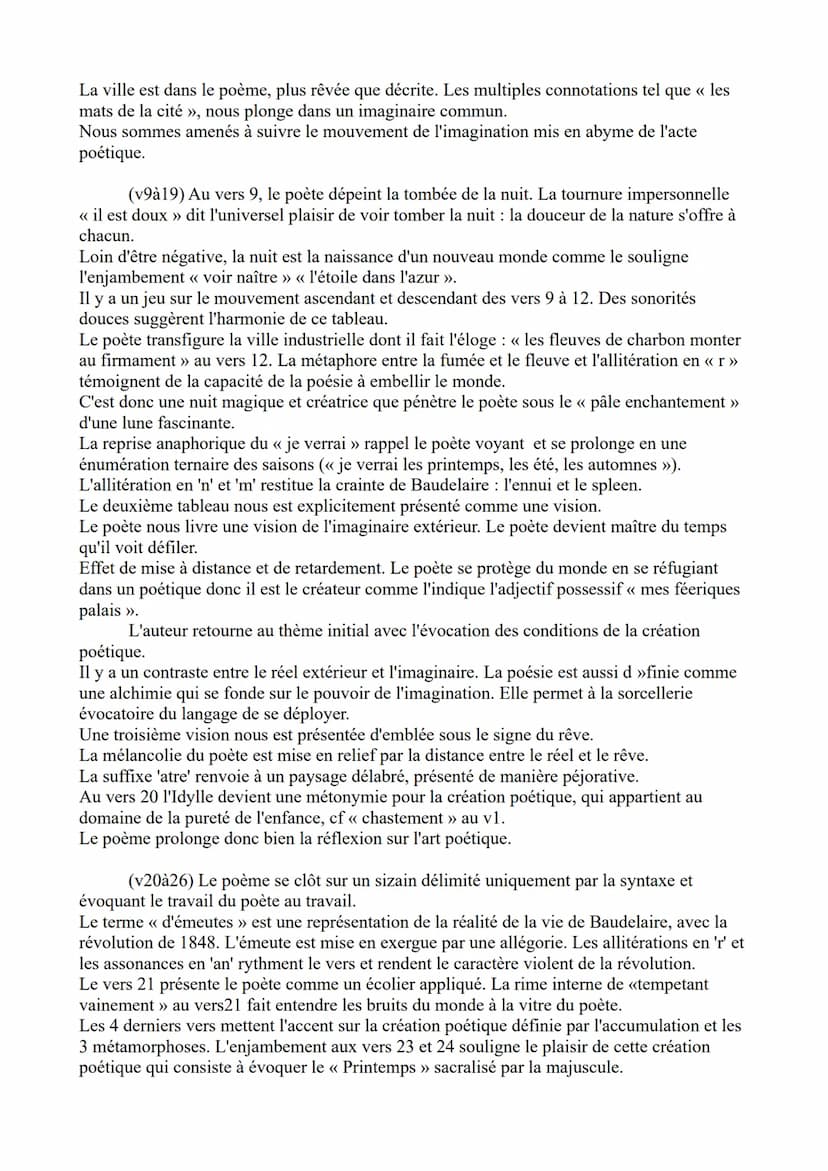 Analyse linéaire Paysage n°3
introduction :
Charles Baudelaire poète français du 19è siècle inscrit sont œuvre dans divers mouvements
poétiq