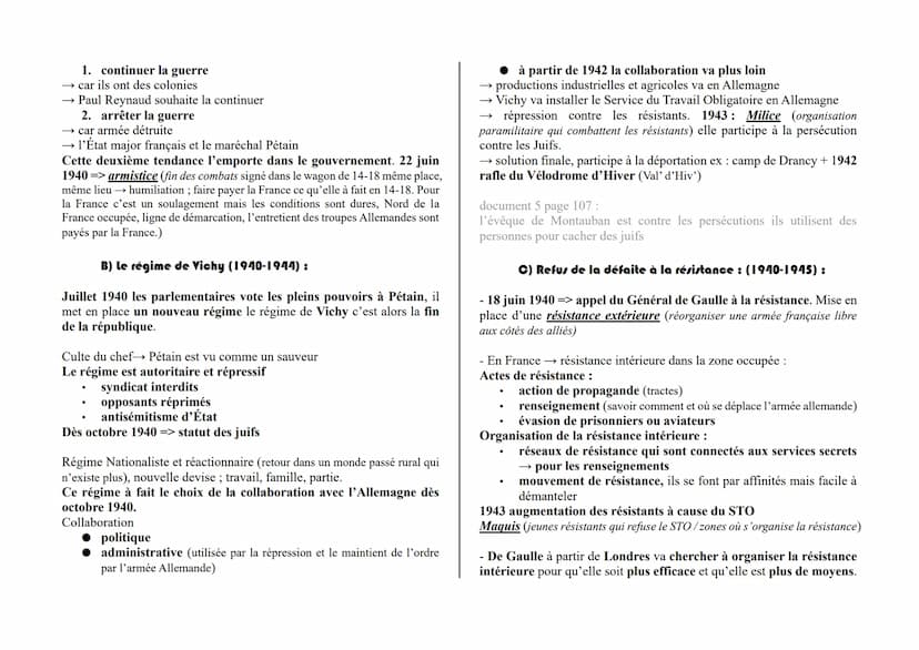 Chapitre 3 : la seconde guerre mondiale (1939-1945)
La marche à la Guerre :
Avec l'arrivée d'Hitler → réarmement de l'Allemagne
1938:
>
➤ An