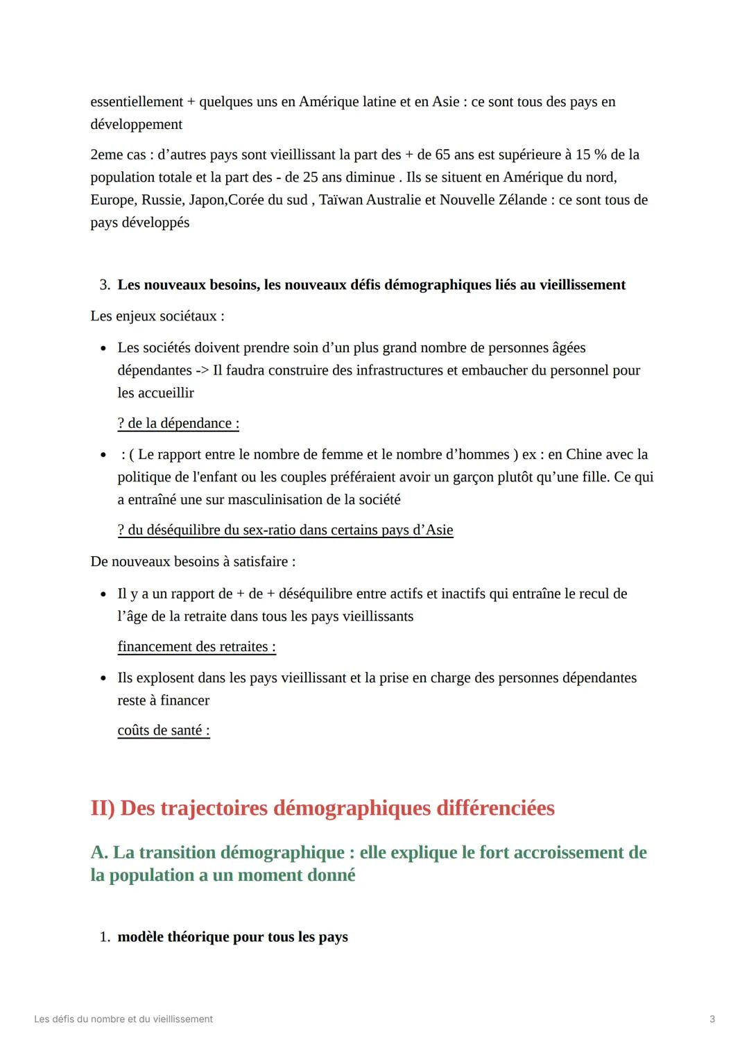 --- OCR Start ---
Les défis du nombre et du
vieillissement
cours afterclass
Plan du cours
problématique: Quels sont les défis posés par la t
