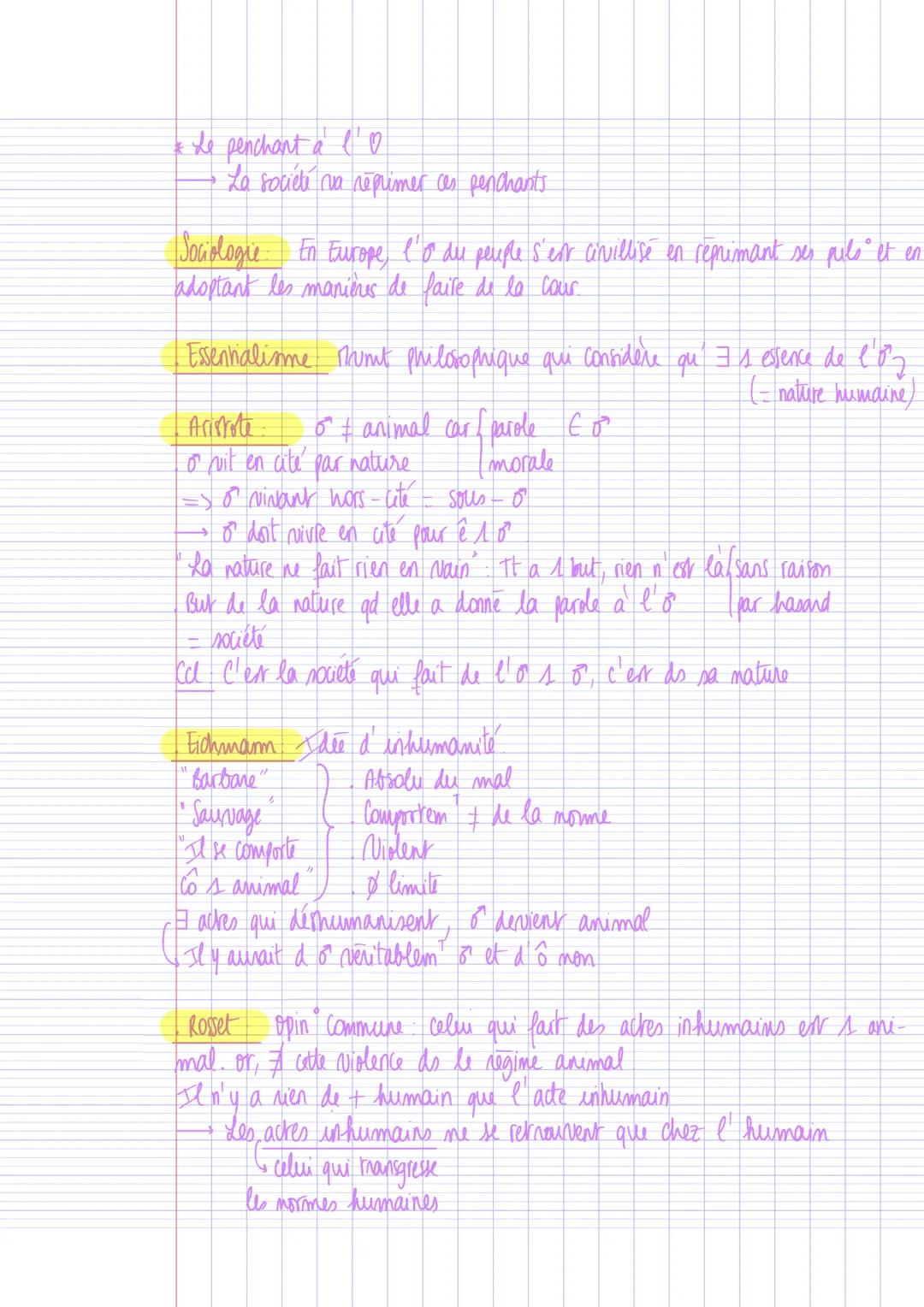 3:ilya
≠: il n'y a pas
ø: absence de
♂: homme
IN: matine (e)

# La nature et la rechnique:

- Defs: Nature: Ce que existe sans l'intervent° 