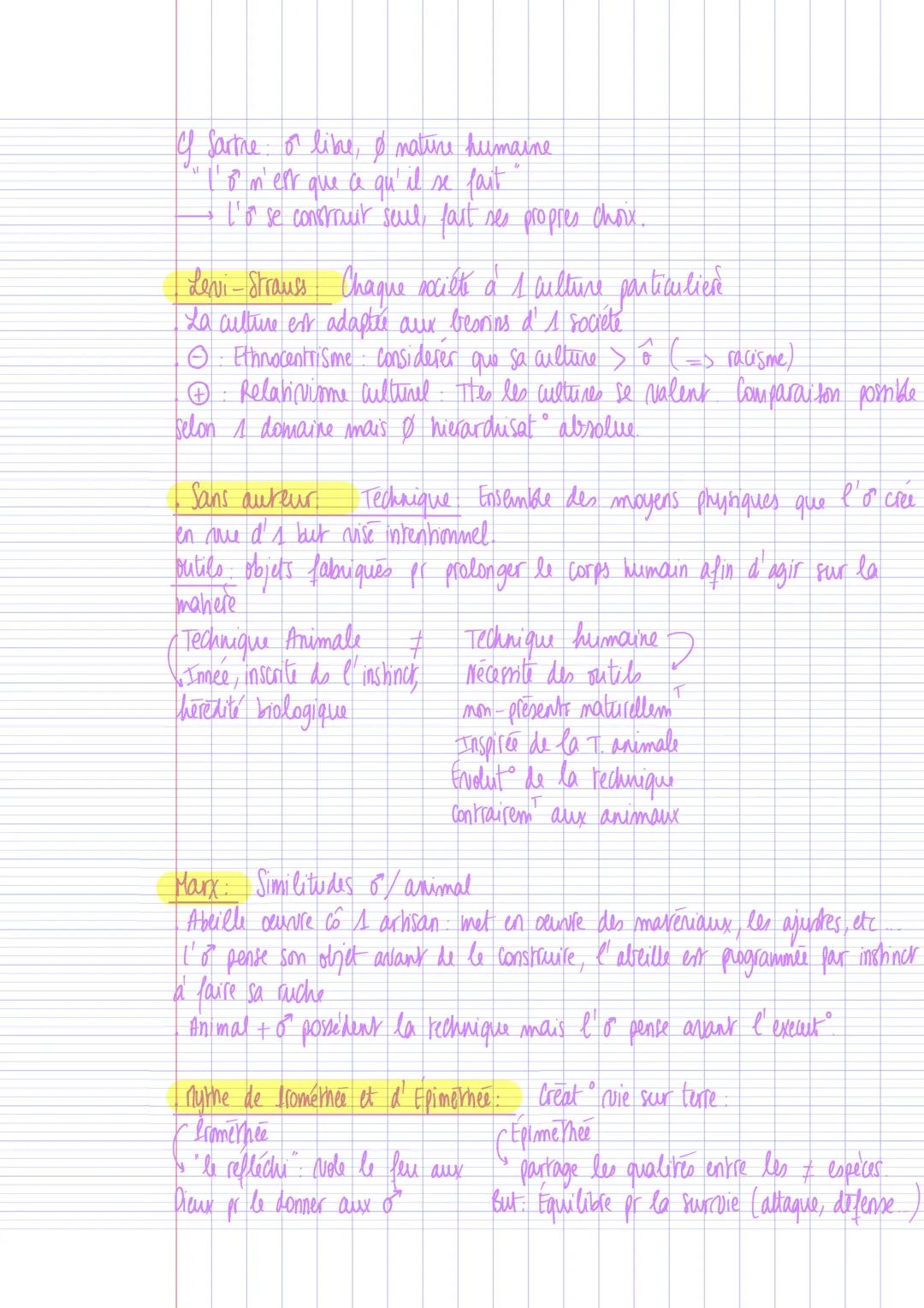 3:ilya
≠: il n'y a pas
ø: absence de
♂: homme
IN: matine (e)

# La nature et la rechnique:

- Defs: Nature: Ce que existe sans l'intervent° 