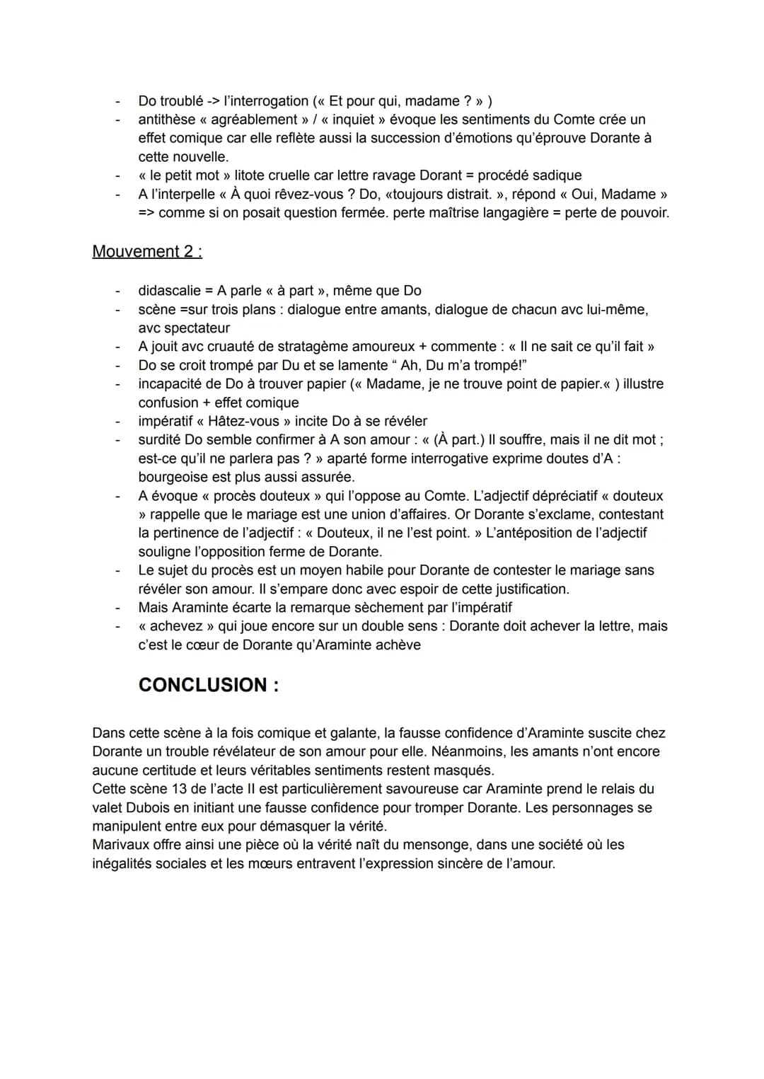 Les Fausses Confidences, acte 2 scène 13
INTRODUCTION :
1 - Oeuvre
Les Fausses Confidences, acte 2 scène 13
Marivaux né ds famille noble Pie