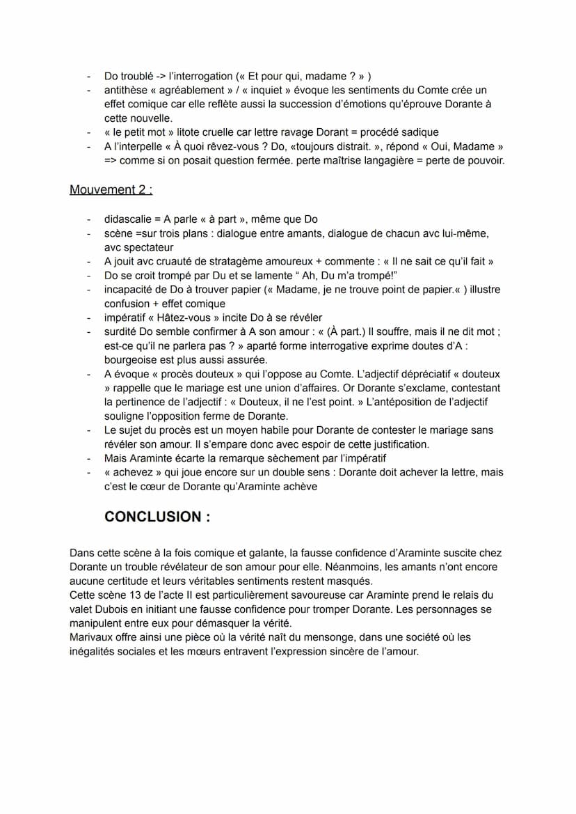 Les Fausses Confidences, acte 2 scène 13
INTRODUCTION :
1 - Oeuvre
Les Fausses Confidences, acte 2 scène 13
Marivaux né ds famille noble Pie