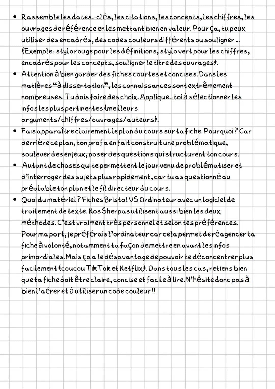 Comment woir des bonnes notes ?
A+
1. Bien prendretes cours
Pour progresser rapidement, la première chose à faire est d'apprendre à avoir
un