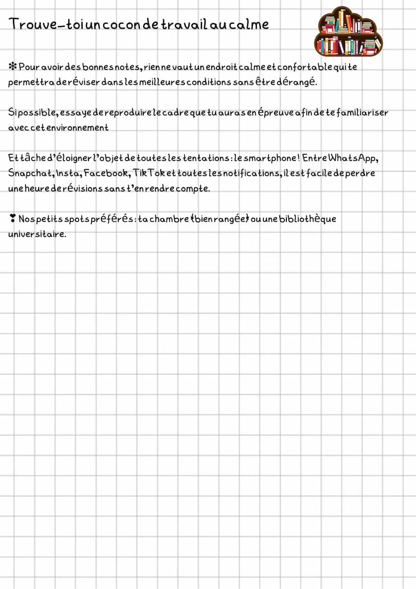 Comment woir des bonnes notes ?
A+
1. Bien prendretes cours
Pour progresser rapidement, la première chose à faire est d'apprendre à avoir
un