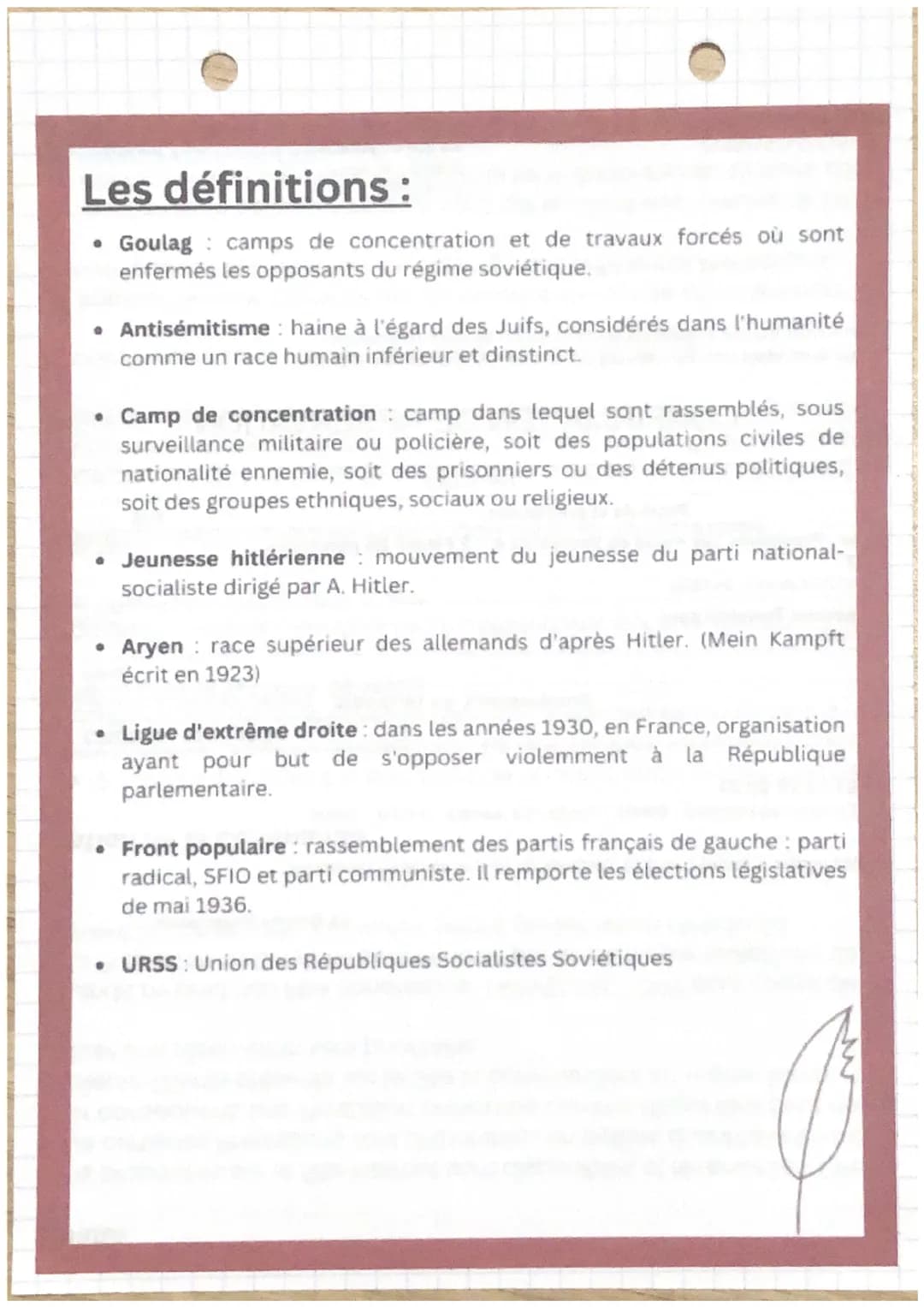 1914-1945: l'Europe
entre démocratie et
régimes totalitaires
Les définitions :
• Communisme idéologie qui veut instaurer, par une révolution
