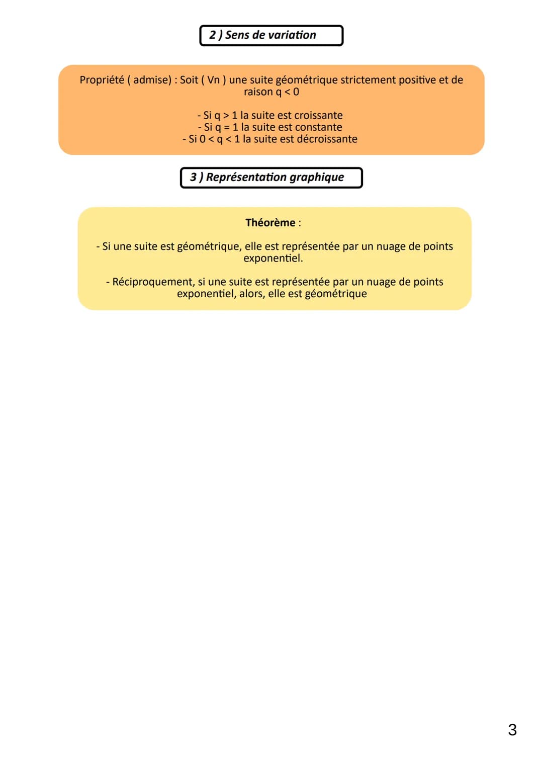 CHAP 5
LIMAUX Oriane
1) Suites arithmétique
Suites arithmétiques et géométrique
1) Généralité
Définition: Une suite (Un) est dite
arithmétiq
