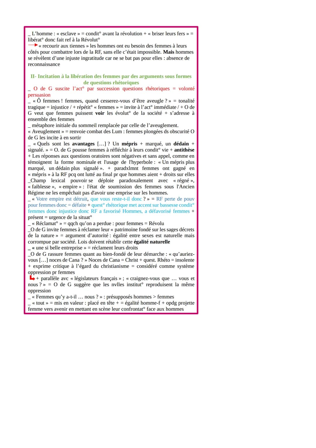 Postambule - Olympe de Gouges - 2
Contexte : Votée en 1789, la Déclaration des droits de l'homme et du
citoyen inclut la femme dans l'affirm