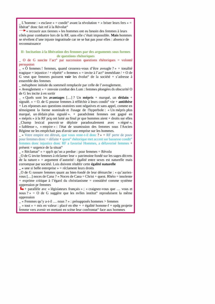 Postambule - Olympe de Gouges - 2
Contexte : Votée en 1789, la Déclaration des droits de l'homme et du
citoyen inclut la femme dans l'affirm