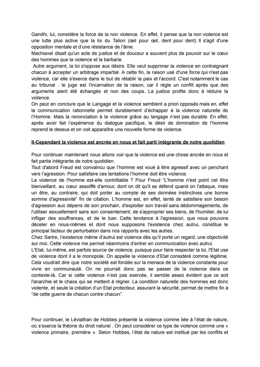 Peut-on mettre fin à la violence ?
La violence est l'idée de faire usage de la force par une personne ou un groupe de
personnes pour soumett