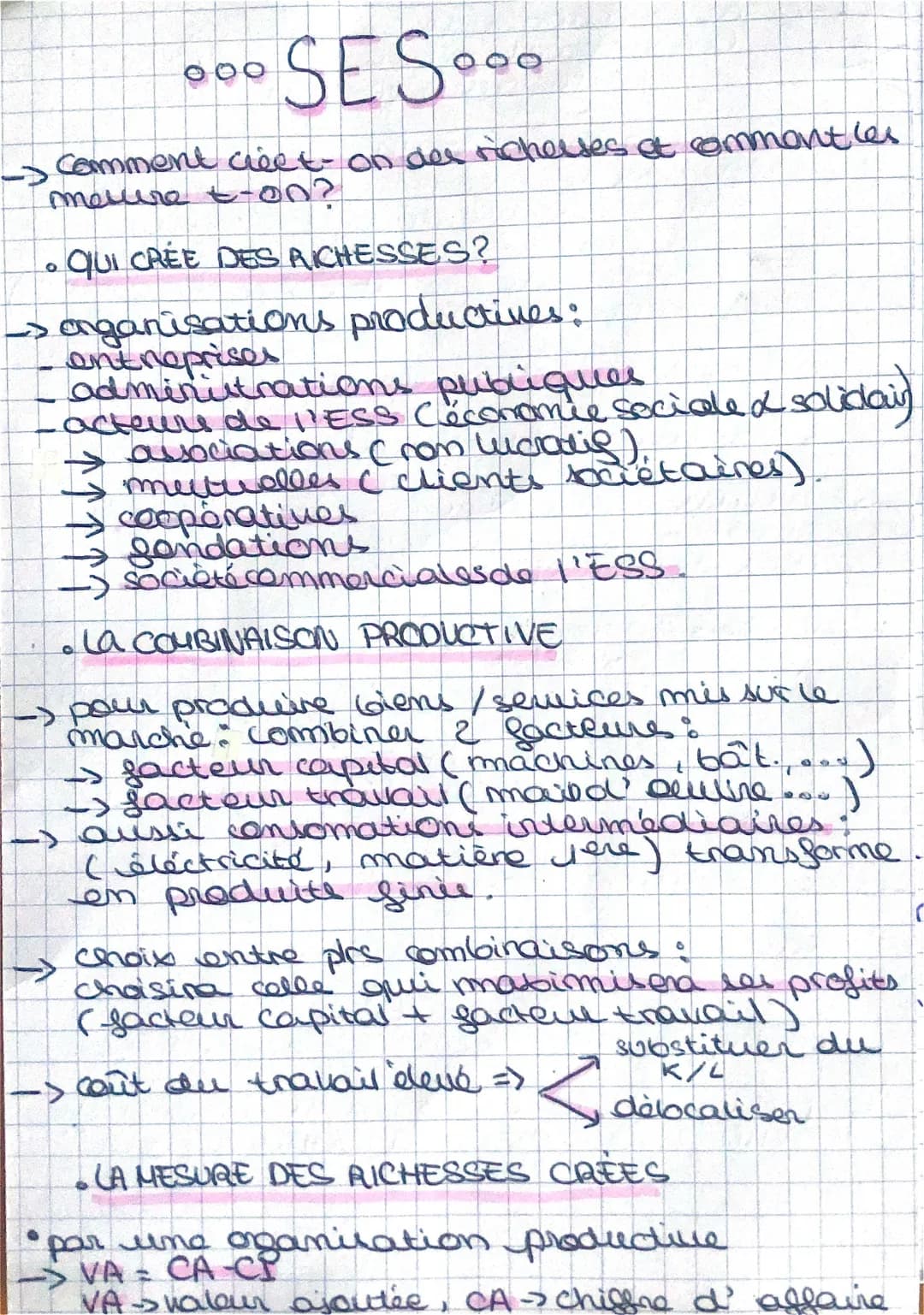 comment crée t on des richesses et comment les mesure t on?