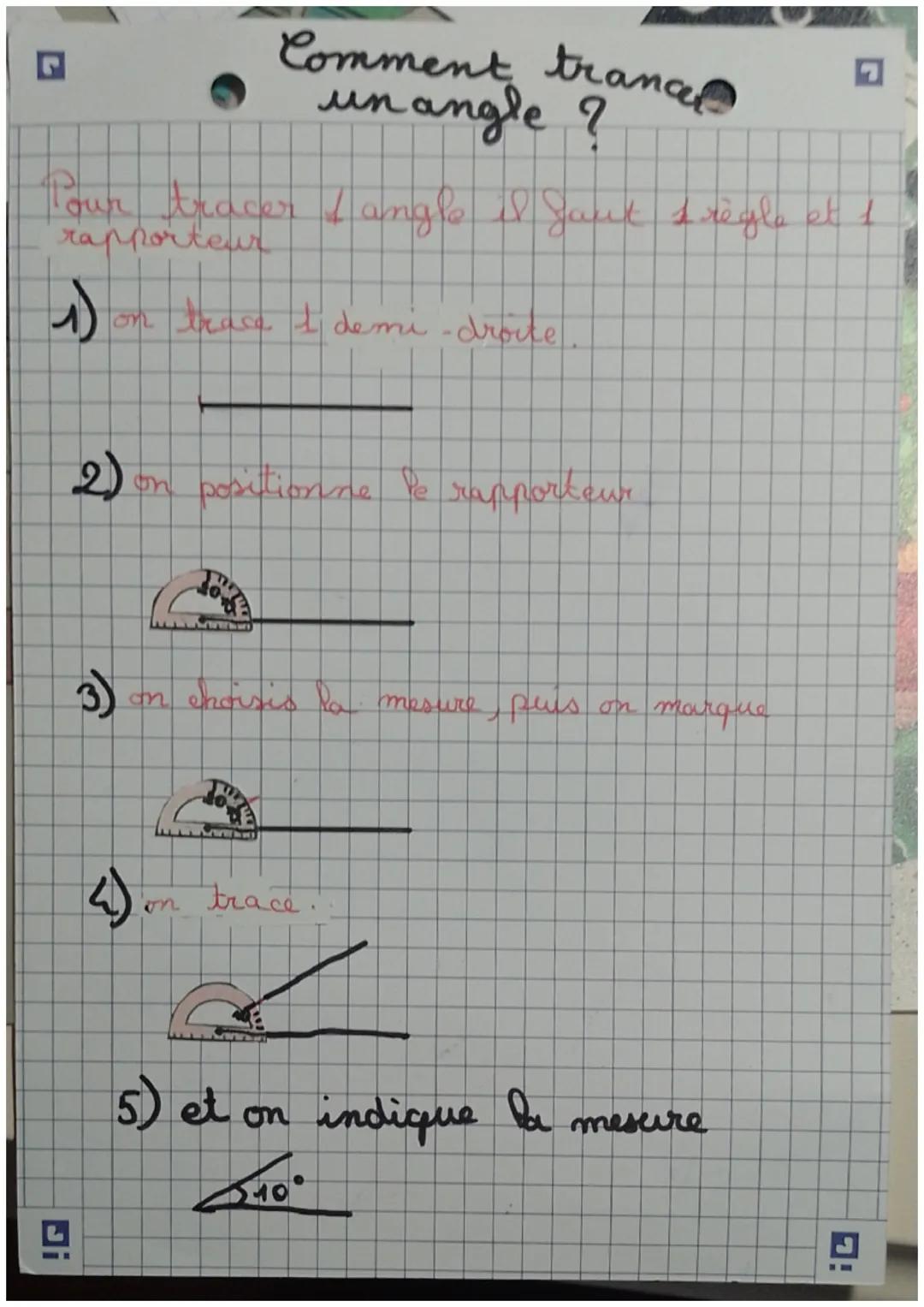 # MATHS
angles

DEFINITION

Un angle sont 2 demi-
droites qui se croisent en
I seul point

angle droit

90°

angle obtus
en 90 et 180°

... 