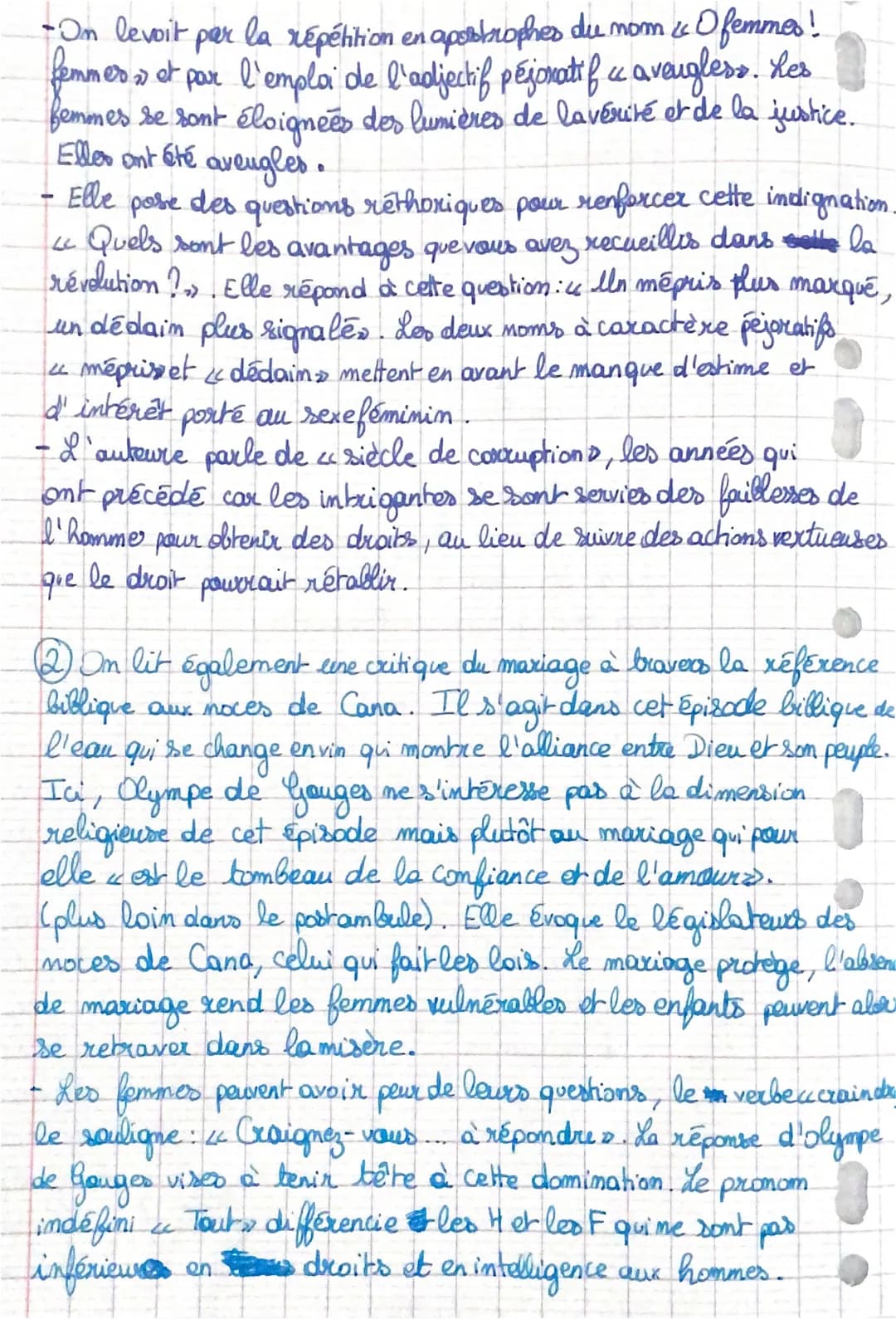 Début du Postambule jusqu'à Jous n'aves qu'à levolaire - Olympe de Gauges
Ce texte d'Olympe de Gouges est extrait de sa Diéclaration des dec