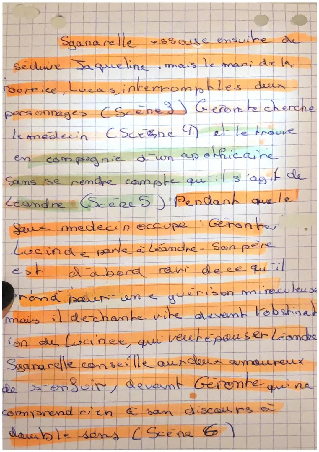 Acte &

Sganarelle, un faiserer de saget
se querelle avec sa Semme startine
qui lui reproche sa conduiter
Il Sinit par la Srapper Cscènes)
U