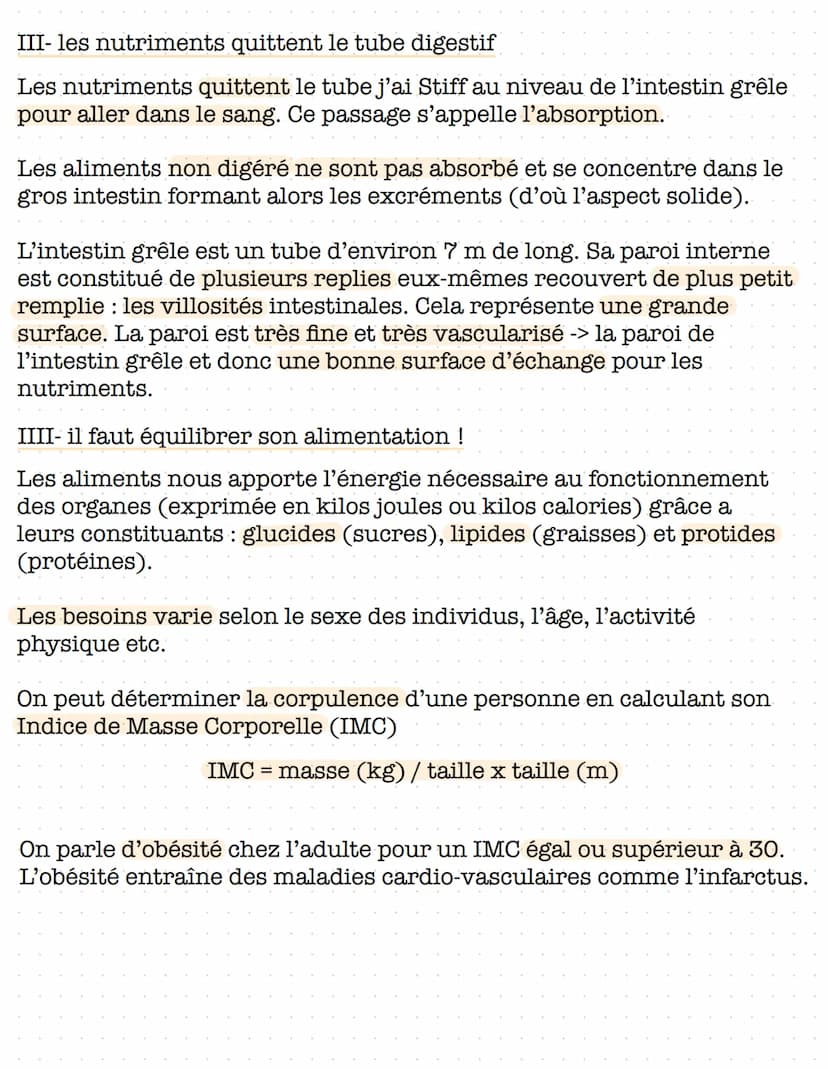 S. V. T
4
La digestion
I- dans le tube digestif, les aliments sont transformés en nutriments
A: le trajet des aliments
Les aliments entrent 