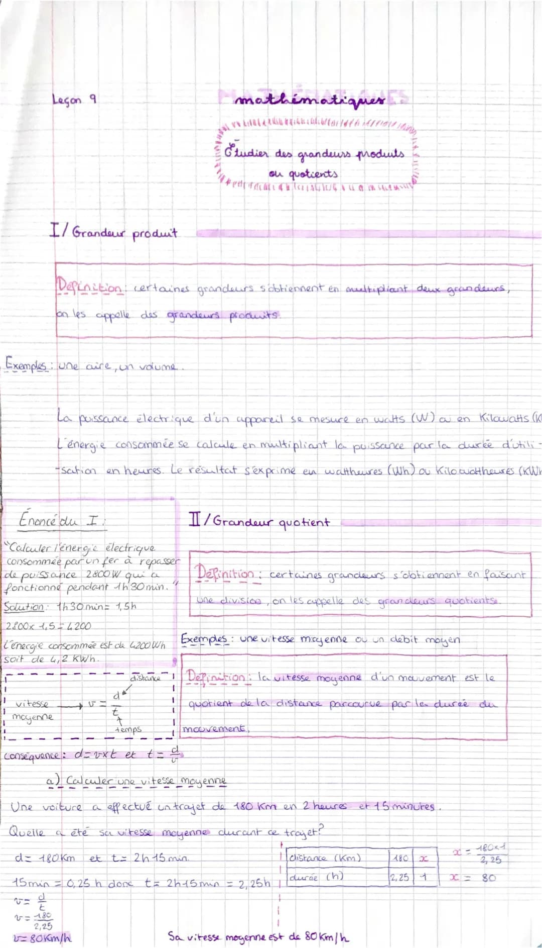 Calculer Consommation et Grandeurs: Exemples et Exercices Corrigés