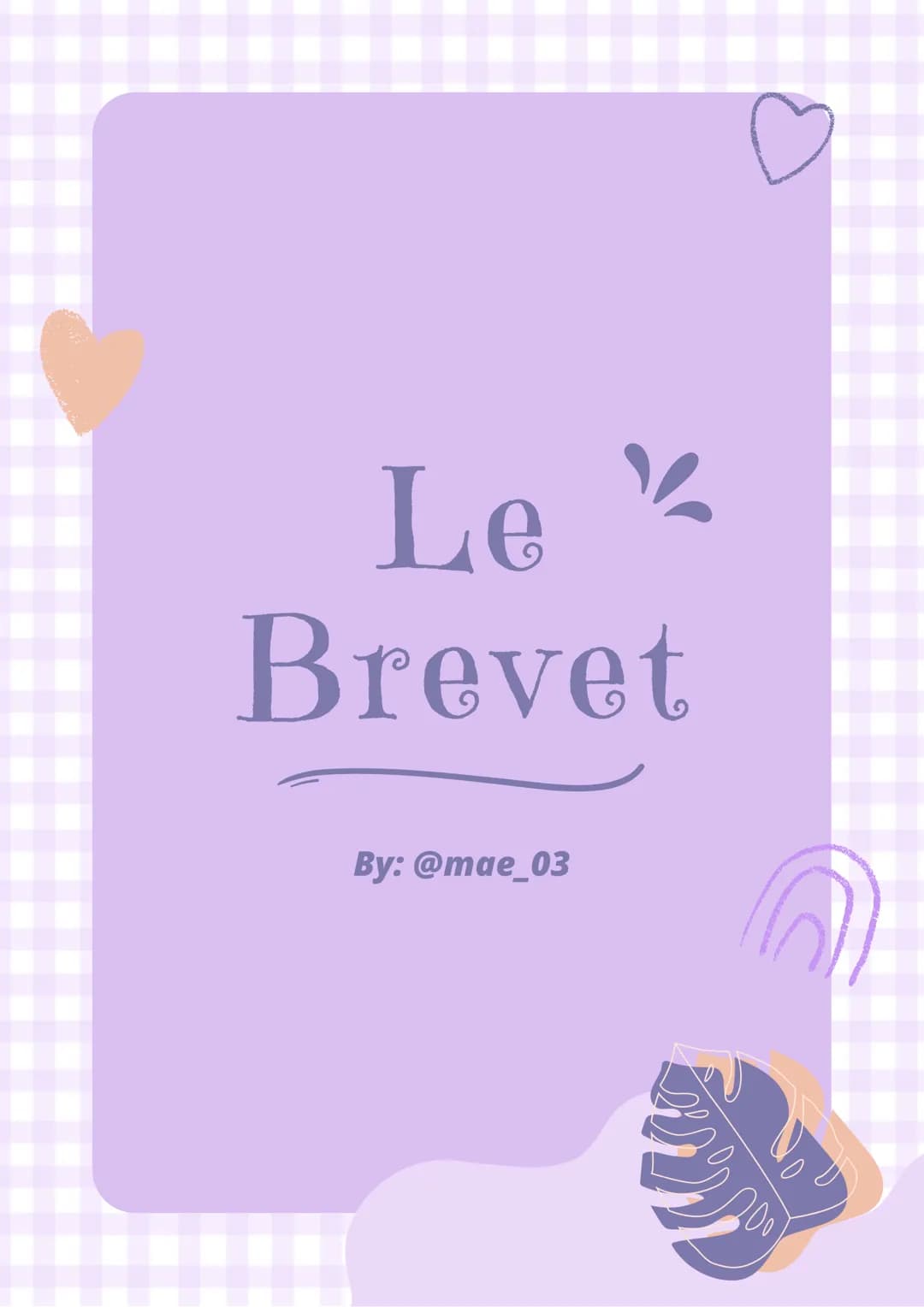 Le k
Brevet
By: @mae_03 1° C'est quoi ?
LE BREVET AUSSI APPELÉ DNB (DIPLÔME
NATIONAL DU BREVET) EST UNE ÉPREUVE
QUE TOUS LES 3EME DE FRANCE 