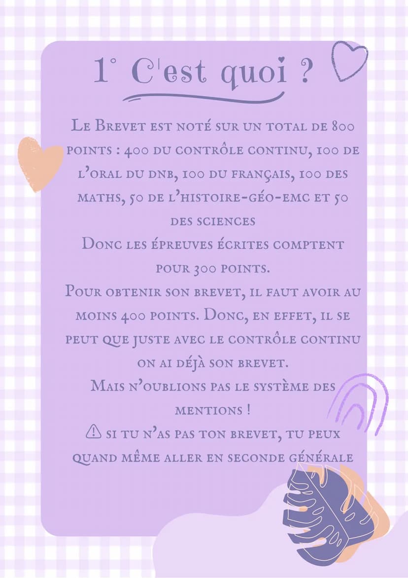 Le k
Brevet
By: @mae_03 1° C'est quoi ?
LE BREVET AUSSI APPELÉ DNB (DIPLÔME
NATIONAL DU BREVET) EST UNE ÉPREUVE
QUE TOUS LES 3EME DE FRANCE 