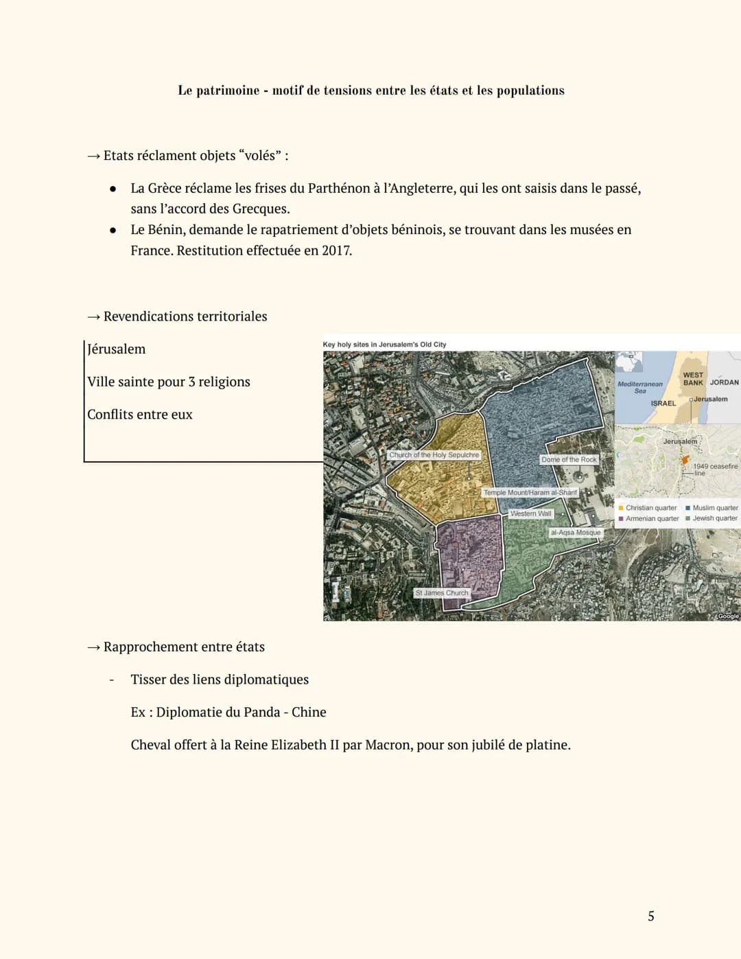HGGSP Thème 4
Par 'milah.
LE PATRIMOINE
Plan du cours
Introduction
Axe 1: Usage sociaux et politique du patrimoine
Axe 2: La préservation du