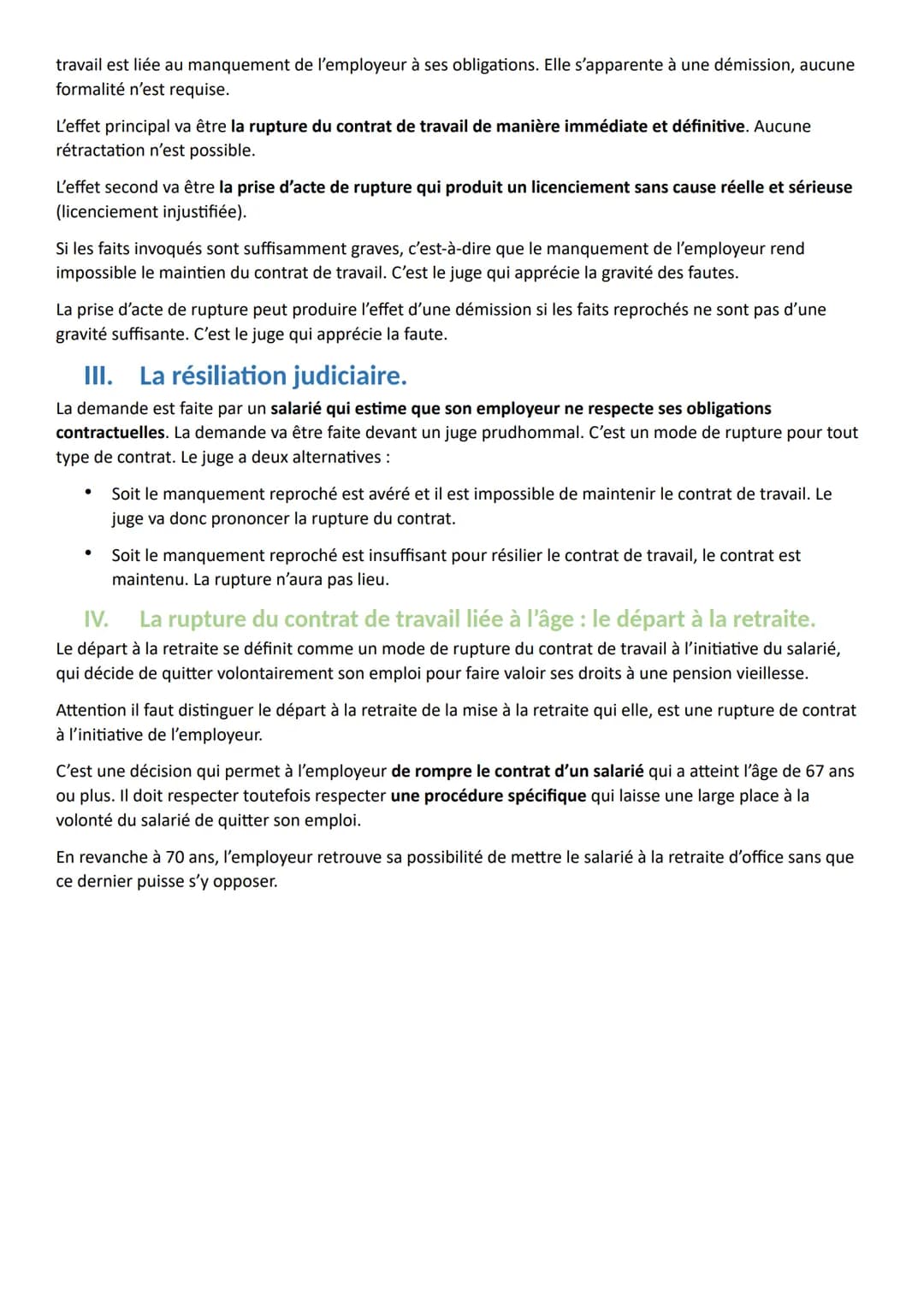 Titre 3 : La rupture du contrat de travail.
Chapitre 1 : La suspension du contrat de travail.
I.
La notion de suspension de contrat de trava
