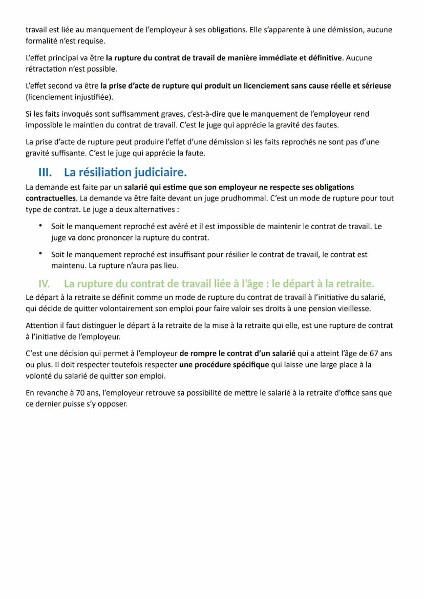 Titre 3 : La rupture du contrat de travail.
Chapitre 1 : La suspension du contrat de travail.
I.
La notion de suspension de contrat de trava