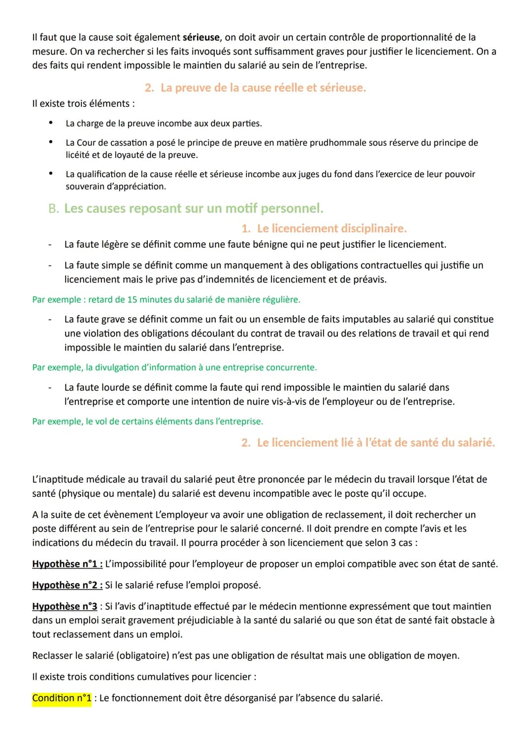 Titre 3 : La rupture du contrat de travail.
Chapitre 1 : La suspension du contrat de travail.
I.
La notion de suspension de contrat de trava