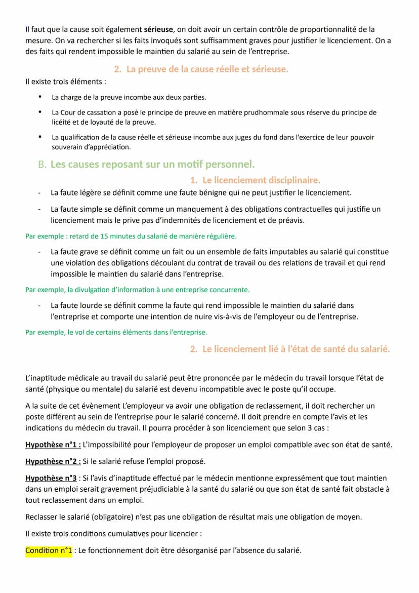 Titre 3 : La rupture du contrat de travail.
Chapitre 1 : La suspension du contrat de travail.
I.
La notion de suspension de contrat de trava