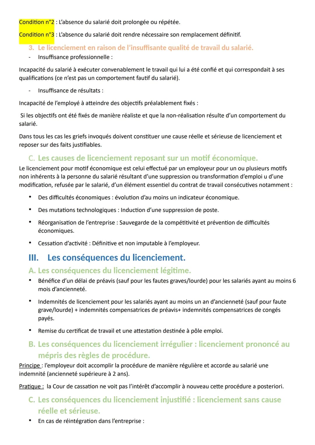 Titre 3 : La rupture du contrat de travail.
Chapitre 1 : La suspension du contrat de travail.
I.
La notion de suspension de contrat de trava