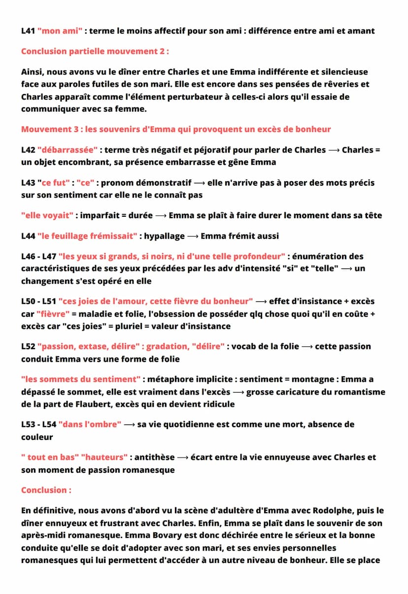 FICHE DE RÉVISION - MADAME BOVARY -
PARTIE 2, CHAPITRE 9 - GUSTAVE FLAUBERT,
1857
Introduction :
Madame Bovary est un roman crée par l'écriv