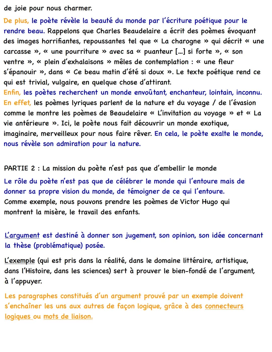 Français
Sujet de réflexion
=
Le rôle du poète est t'il de célébrer le monde qui l'entoure ?
problématique à traiter.
question/
[Vous dévelo