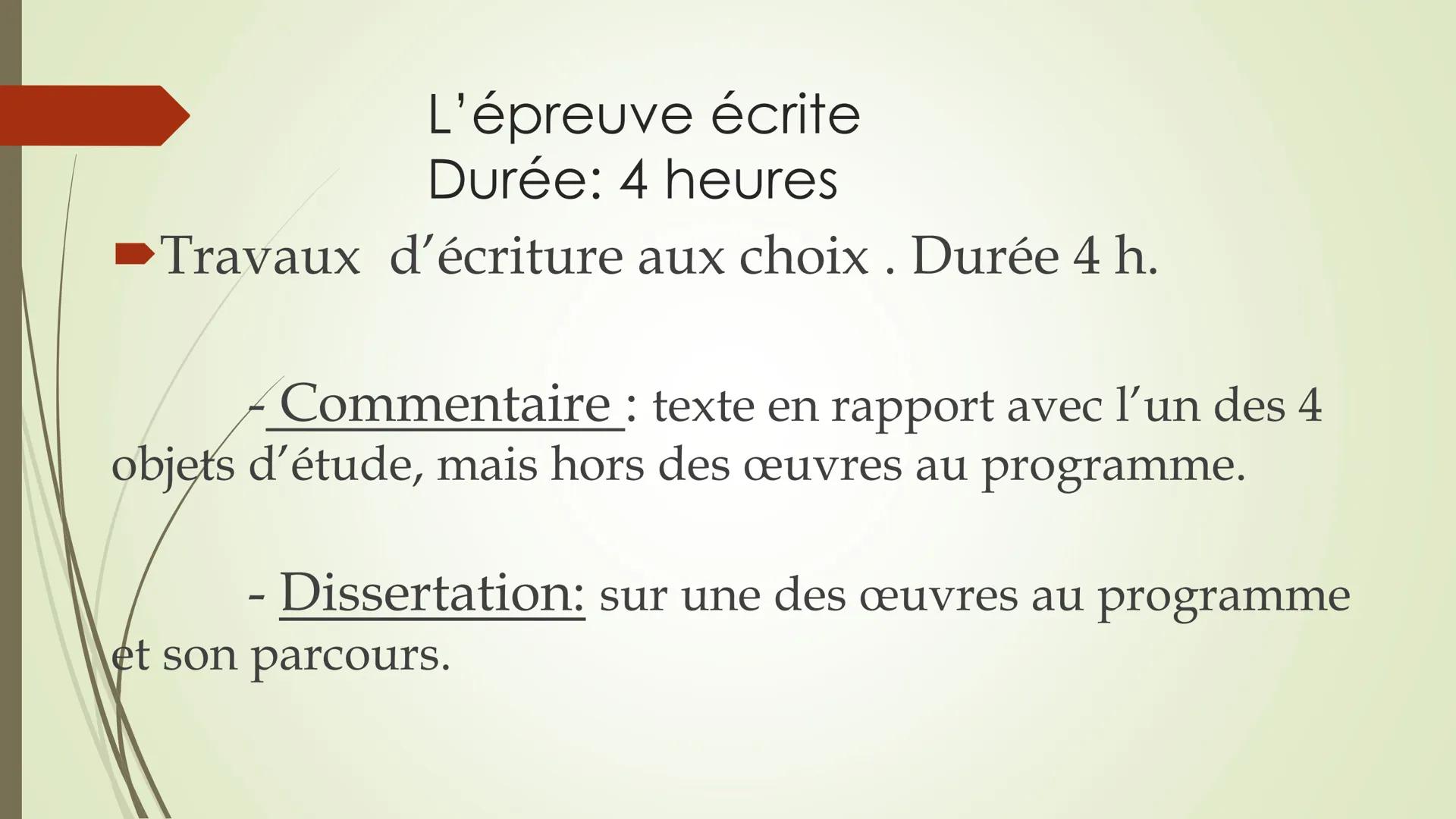 Epreuve anticipée de français (EAF)

■ Deux épreuves : Coefficient 10

1) Epreuve orale: coefficient 5

► 2) Epreuve écrite : coefficient 5 