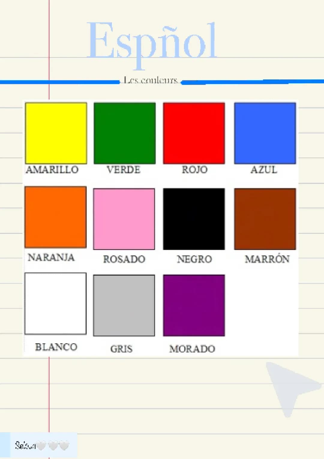 les couleurs en espagnol