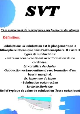 Know Svt: Les mouvements de convergence aux frontières des plaques  thumbnail