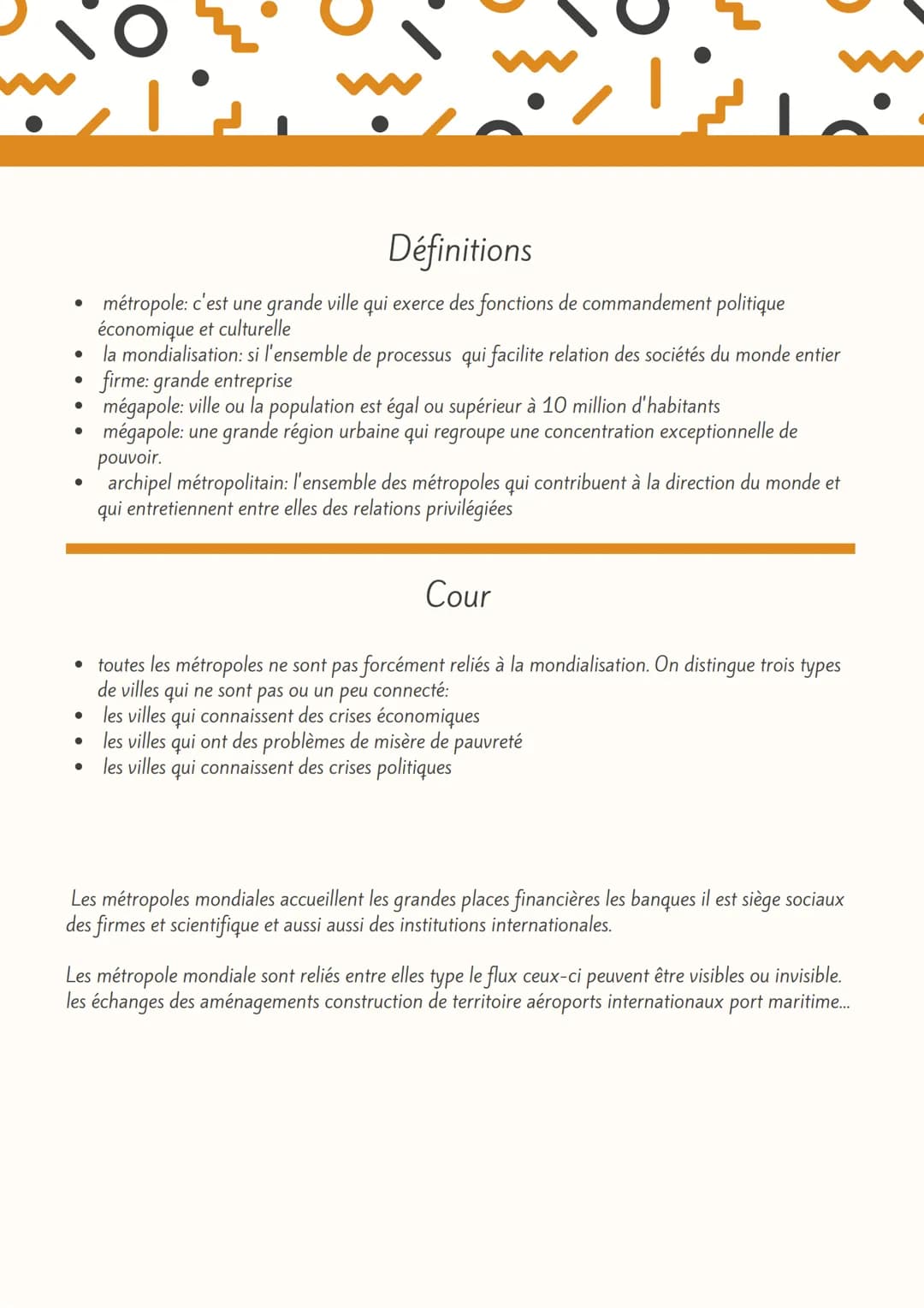 les villes dans la mondialisation
●
●
●
●
●
problématique
pourquoi les villes sont-elles inégalement intégrés à la mondialisation
●
les diff
