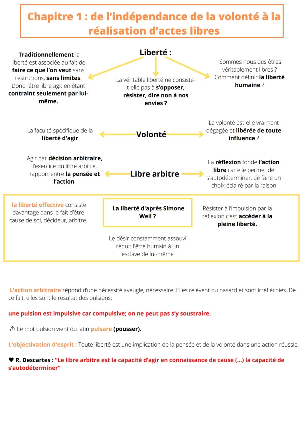 Chapitre 1 : de l'indépendance
Traditionnellement la
liberté est associée au fait de
faire ce que l'on veut sans
restrictions, sans limites.