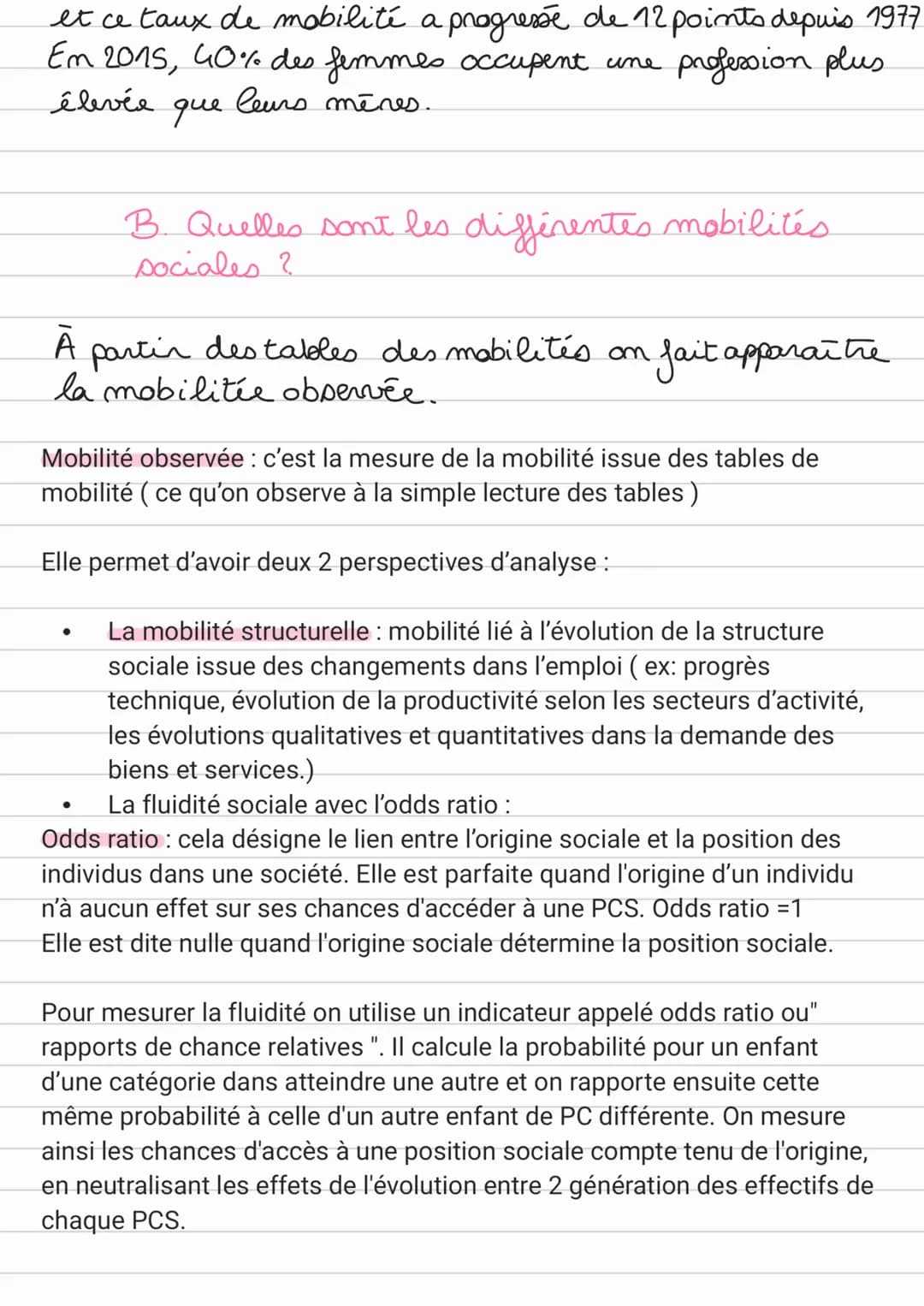 Dossier 5:
Quels sont les caractéristiques.
contemporaines et les facteurs de la mobilité
sociale?
Socio
Au cours d'une vie et par rapport a