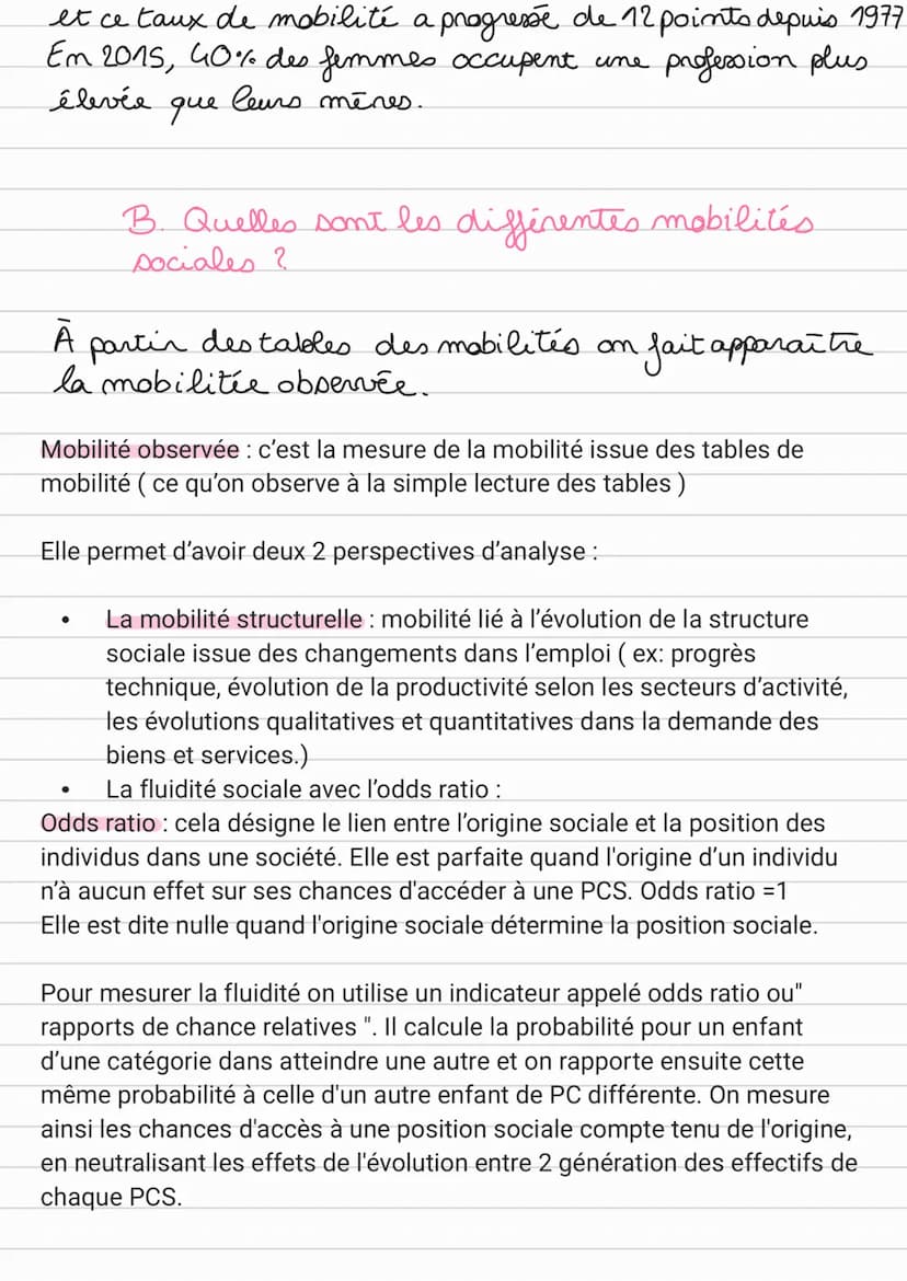 Dossier 5:
Quels sont les caractéristiques.
contemporaines et les facteurs de la mobilité
sociale?
Socio
Au cours d'une vie et par rapport a
