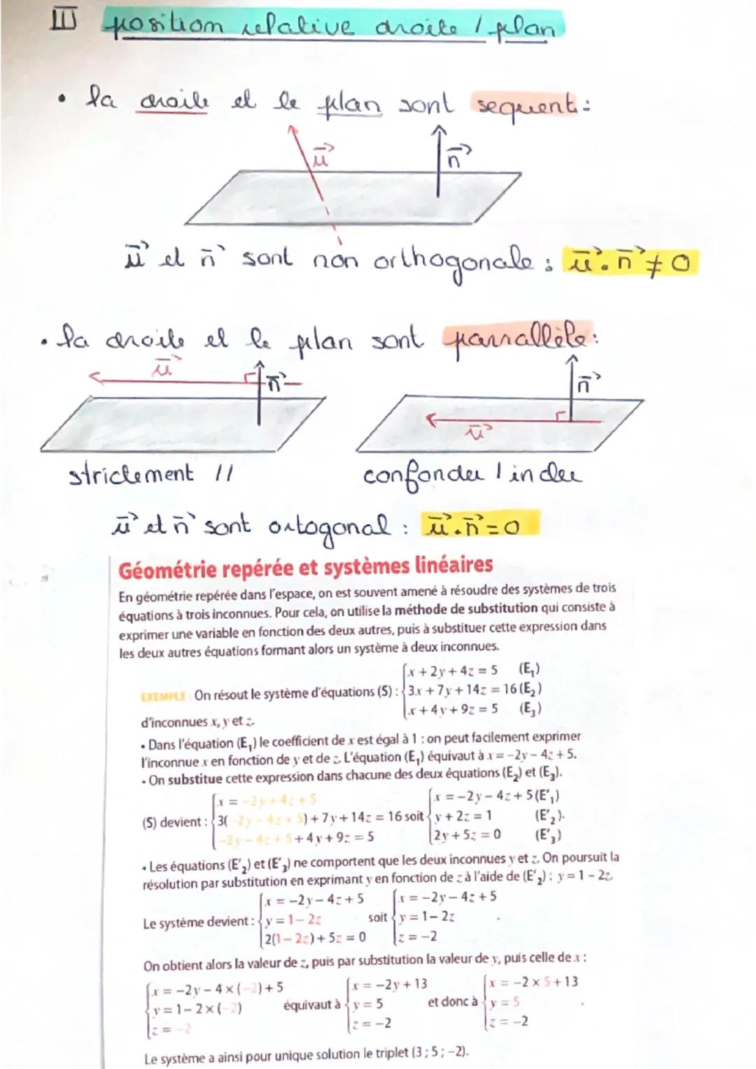 Chap3

REPRESENTATION PARAMETRIQUE ET EQUATION
CARTE SIENNE

I. representation parametrique.

- Soit(d) une droit de direct $\vec{u}$ $\begi