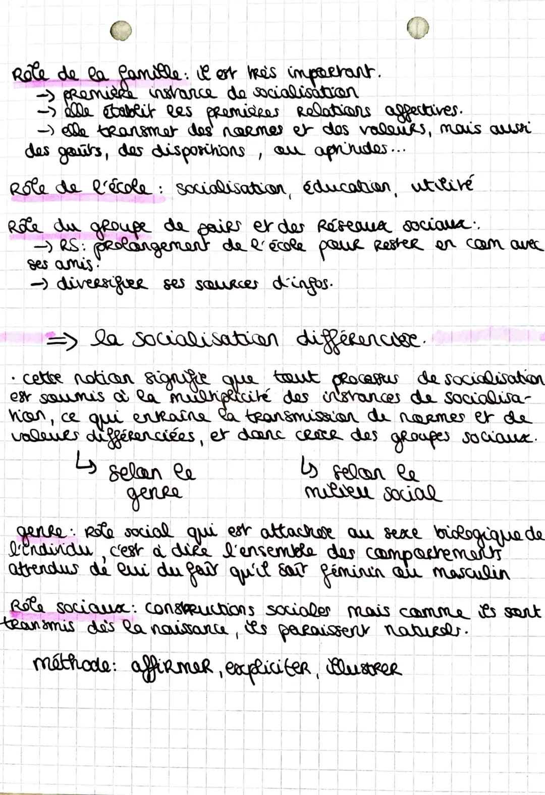 ses..
la socialisation
C'est un processus d'intériorisation par lequel
un individu acquiert les normes et les
valeurs du groupe ou de la soc