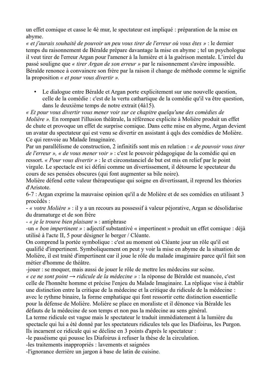 Analyse linéaire nº 14 – le malade imaginaire Béralde et Argan
Jean Baptiste Poquelin, dit Molière est un homme de théâtre du XVIIè siècle e