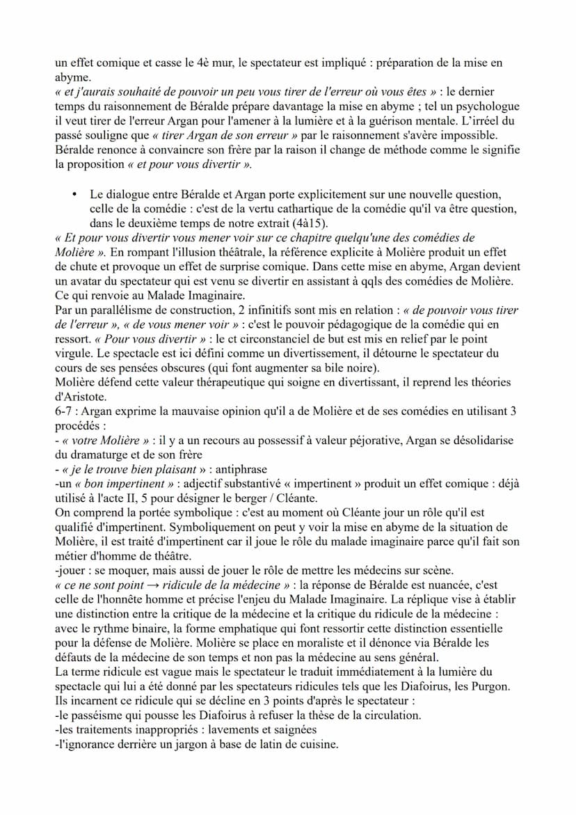 Analyse linéaire nº 14 – le malade imaginaire Béralde et Argan
Jean Baptiste Poquelin, dit Molière est un homme de théâtre du XVIIè siècle e