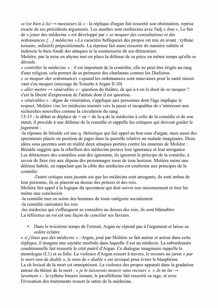 Analyse linéaire nº 14 – le malade imaginaire Béralde et Argan
Jean Baptiste Poquelin, dit Molière est un homme de théâtre du XVIIè siècle e