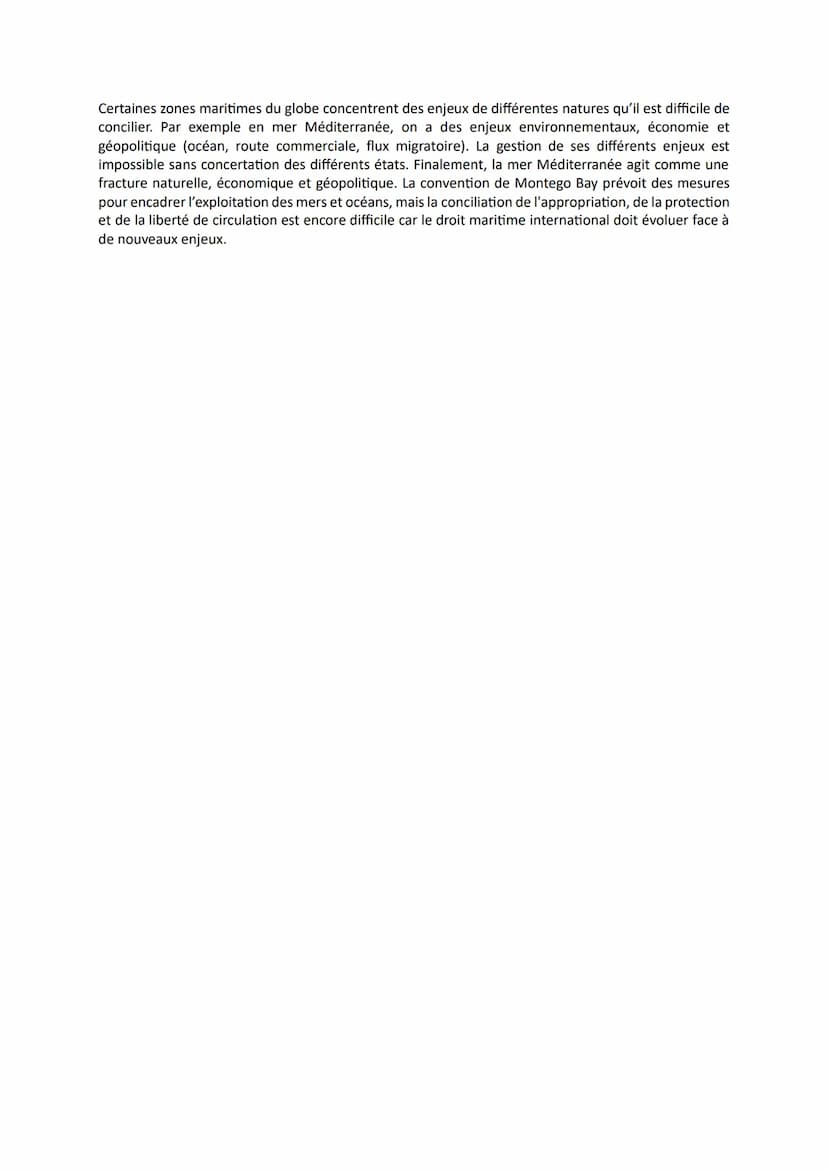 Thème 2: Mers et océans au cœeur de la mondialisation
Chapitre 2 : Mers et océans entre appropriation, protection et liberté de circulation
