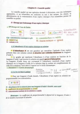 Know Dosage par étalonnage, absorbance thumbnail