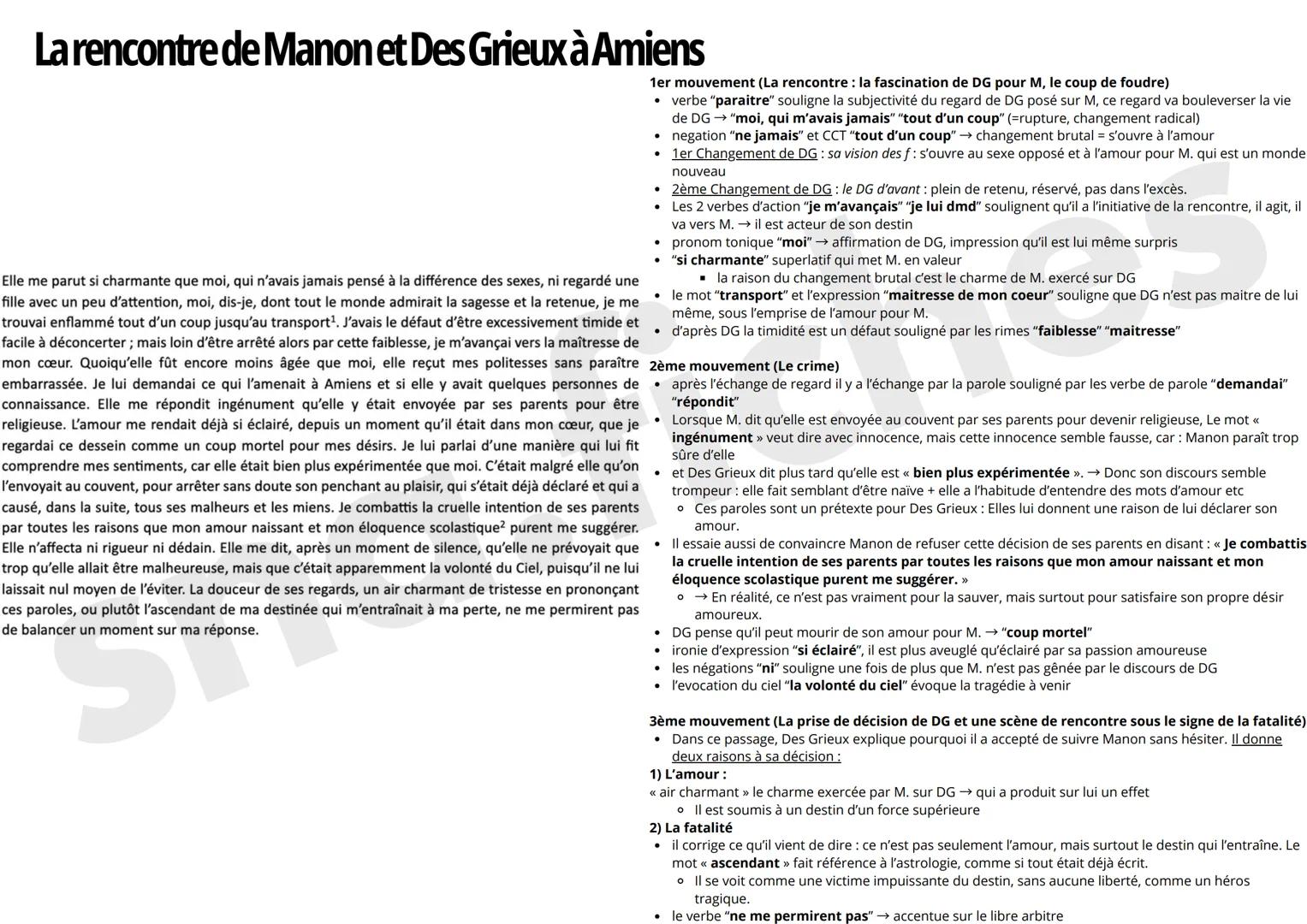 La rencontre de Manon et Des Grieux à Amiens
Elle me parut si charmante que moi, qui n'avais jamais pensé à la différence des sexes, ni rega