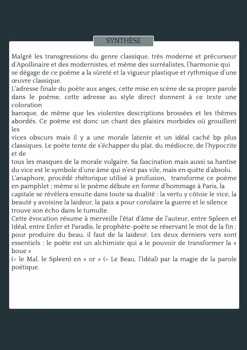 aux
LES FLEURS DU MAL
CHARLES BAUDELAIRE
A PARIS
• AMORCE
BAUDELAIRE est un auteur atypique du
XIXème siècle dont l'influence sur l'art en
g
