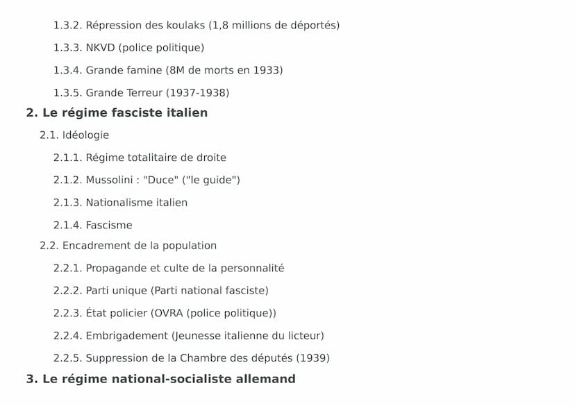 Régime totalitaire
de droite
Boycott des magasins Juifs
Lois de Nuremberg (1935)
Nuit de Cristal (9 au 10 novembre 1938)
Hitler "Führer"
Naz